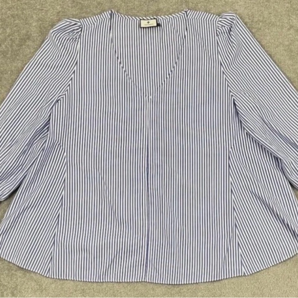 Tuckernuck Navy and White Striped Blouse